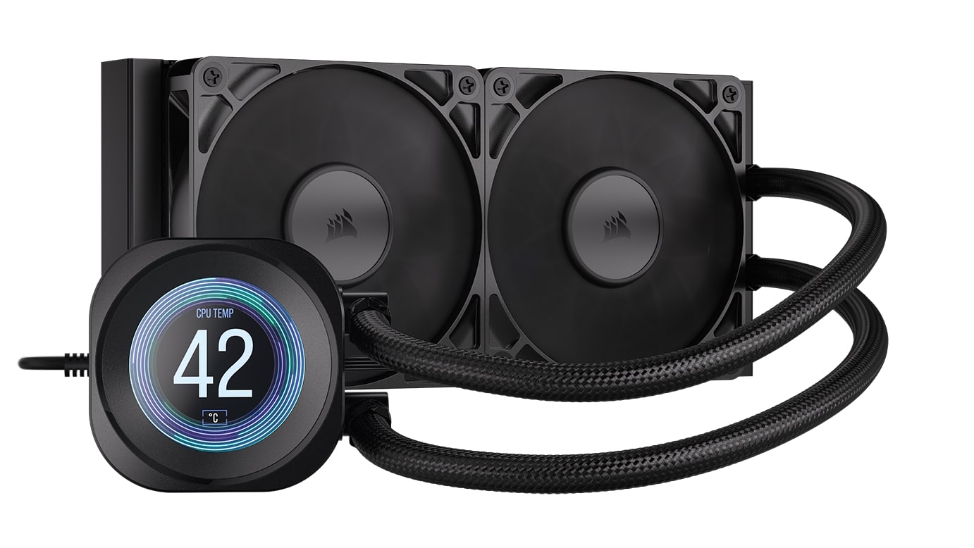 CORSAIR CORSAIR NAUTILUS 240 LCD 240 mm Refroidisseur liquide Noir
