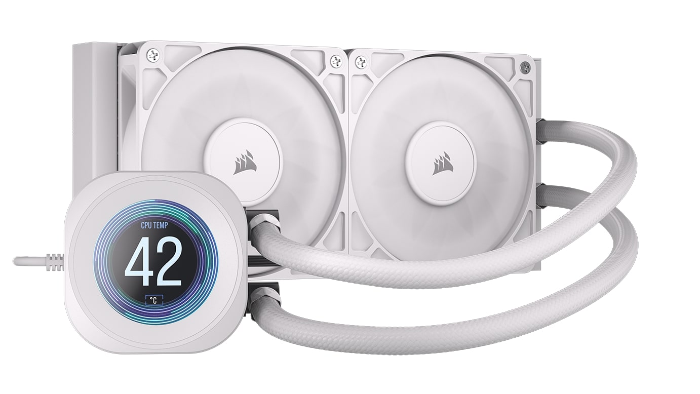 CORSAIR CORSAIR NAUTILUS 240 LCD 240 mm Refroidisseur liquide Blanc