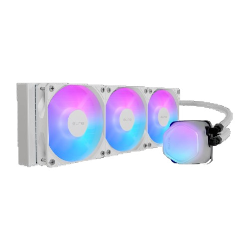 COOLER MASTER Elite Liquid 360 mm Refroidisseur liquide Blanc