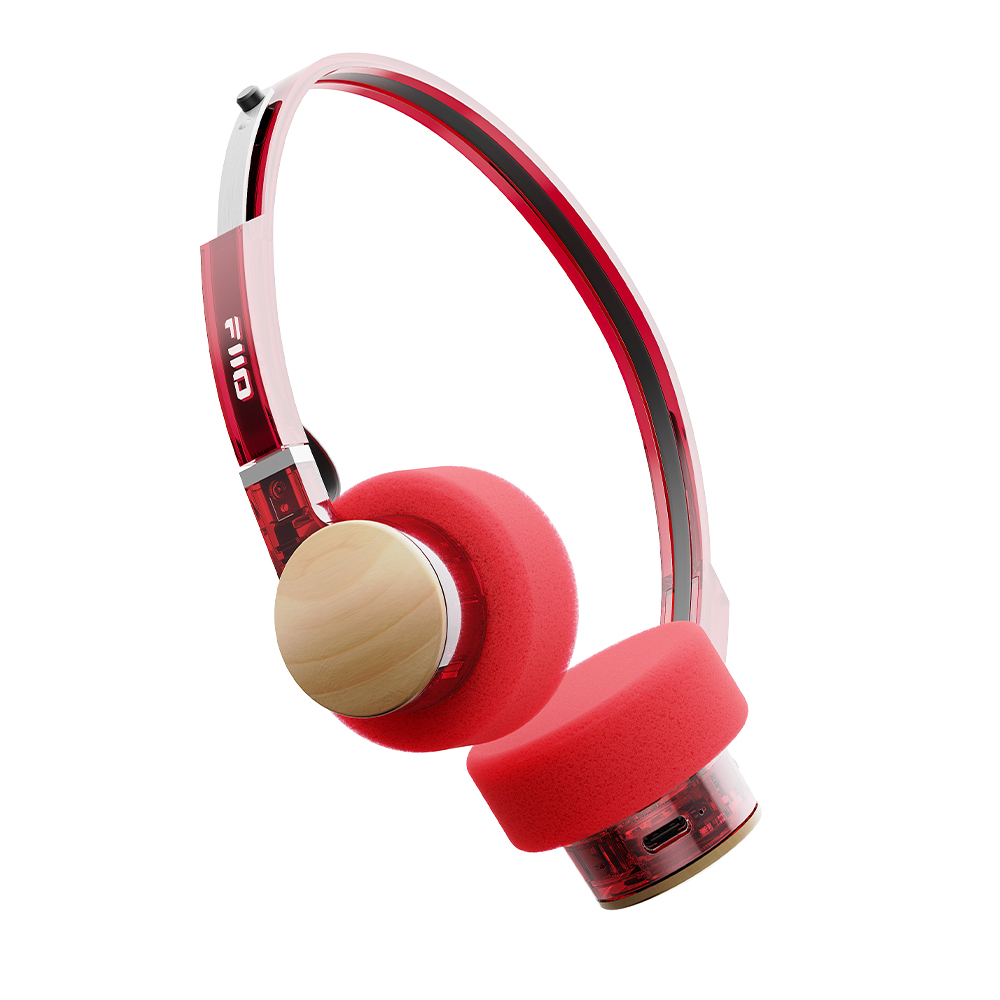 FiiO EH11 Bluetooth Open-Back On-Ear Headphones, Burgundy