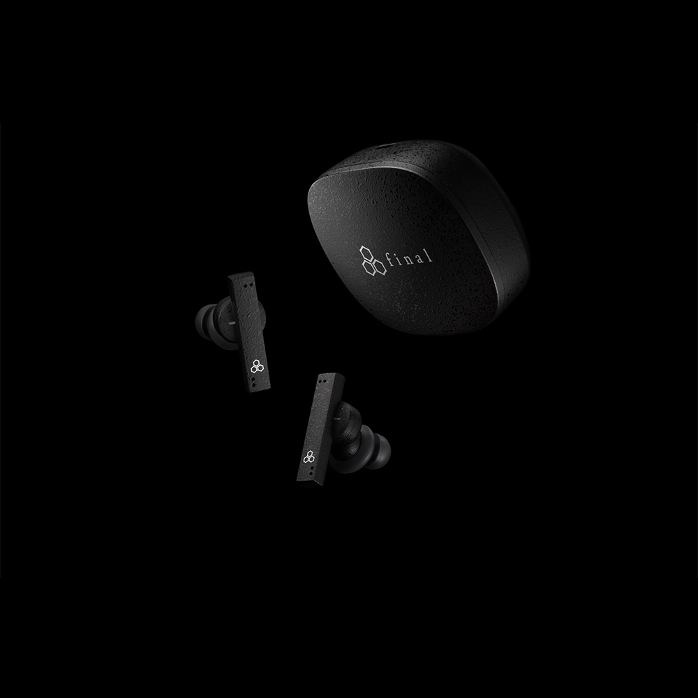 FINAL AUDIO ZE8000 Truly Wireless Stereo Earbuds, Black