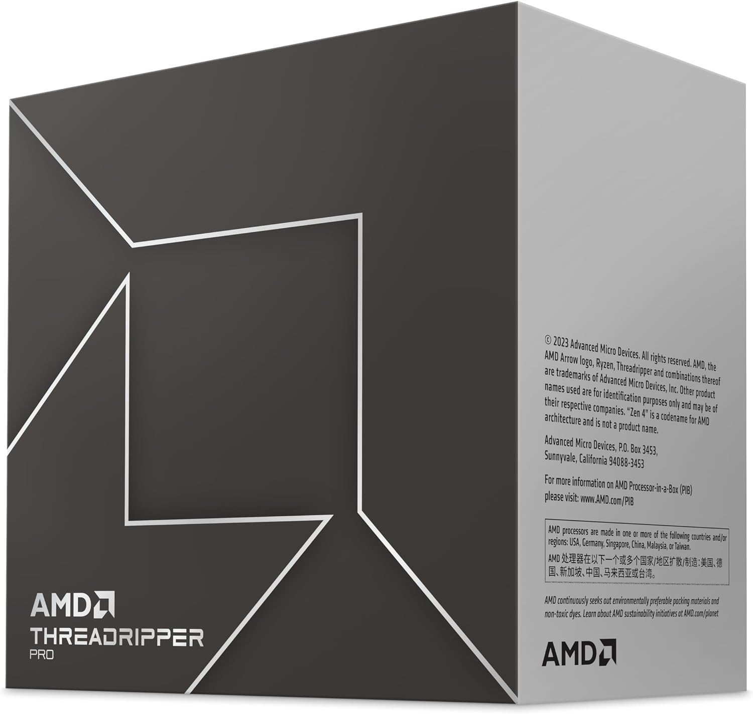 MD Ryzen Threadripper PRO 7995WX 96 cœurs 192 threads