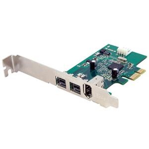 Carte adaptateur FireWire PCI Express STARTECH 3 ports 2b 1a (PEX1394B3)