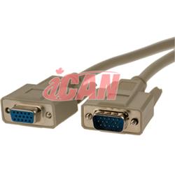 iCAN (VGA-15MF-06) - Câble de rallonge VGA M/F - 6 pi