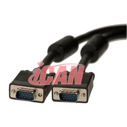 iCAN SVGA Cable Triple-Shielded w/ Ferrites M/M - 15ft.