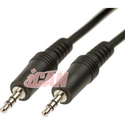 iCAN 3.5mm Stereo Audio Cable Shielded M/M - 25 ft.