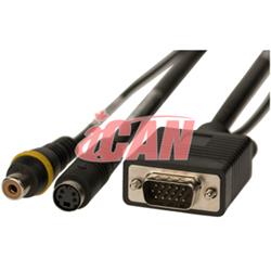 iCAN VGA to S-Video/ RCA Adapter (Premium Shielded)(Open Box)