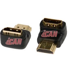 Adaptateur iCAN Angle Droit HDMI M/F 90 Gauche