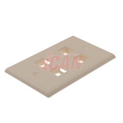iCAN RJ45 Façade 4 Jack Blanc