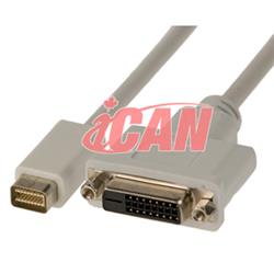 Adaptateur Premium iCAN Mac Mini DVI Mâle vers DVI-D Dual Link Femelle