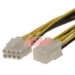 Câble/cordon d'extension d'ordinateur interne ICAN pour alimentation ATX 8 broches M/F