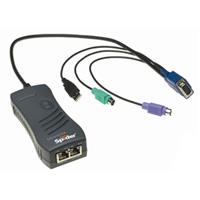 Lantronix (SecureLinx Spider SLS200) - Commutateur KVM sur IP à distance à 1 port avec connecteurs PS/2 et USB - Câble VGA d...