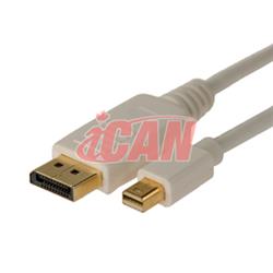 iCAN DisplayPort (M) to Mini DisplayPort (M) 32AWG Cable, Gold - 3ft