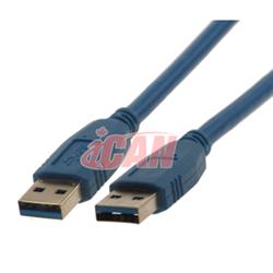 Câble iCAN USB 3.0 Superspeed A/A mâle/mâle - 3 pi
