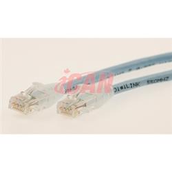 Câble de raccordement iCAN CAT6 RJ45, sans accroc - 15 pieds (bleu clair)