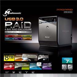 Mediasonic (HFR2-SU3S2) Proraid Box 4 Bay Raid Enclosure with USB 3.0 & eSATA