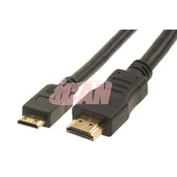 iCAN Mini HDMI Type C to HDMI Type A High-Speed 3D Ethernet 1.4, 6ft