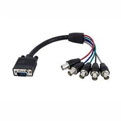 STARTECH Câble de moniteur coaxial HD15 VGA vers 5 BNC RGBHV M/F - 1 pi