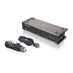 IOGEAR (GCS1102) - Commutateur KVMP DVI à 2 ports avec audio et partage USB