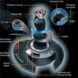 THRUSTMASTER (T-Flight Stick X) - Manche à balai pour PC/PS3