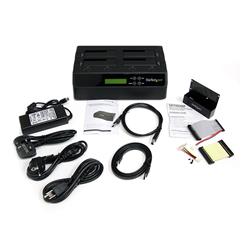 StarTech 3-Target SATA Hard Drive Duplicator, USB3.0 (SATDOCK4U3RE)| For Windows 7, XP, Server 2008/2003 (32bit/64bit), Mac OS 