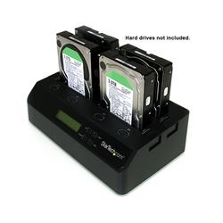 StarTech 3-Target SATA Hard Drive Duplicator, USB3.0 (SATDOCK4U3RE)| For Windows 7, XP, Server 2008/2003 (32bit/64bit), Mac OS 