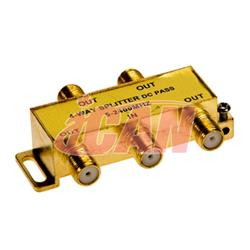 iCAN Premium Répartiteur de câble coaxial 4 voies Type F 5 ~ 2400 MHz pour vidéo