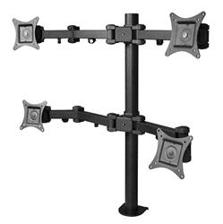 SIIG (CE-MT0S12-S1) - Support de bureau articulable 4 moniteurs - 13-27 po - Charge max. de 22 lb