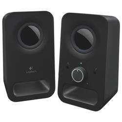 LOGITECH Z150 2.0 Channel Computer Speaker System, Black, 3w RMS