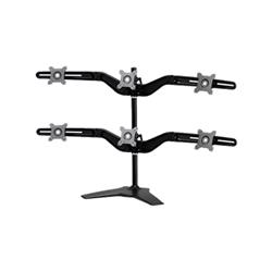 Amer 15"-24" HEX MONITOR STAND MOUNT | Up to 13.2 lbs | VESA certified 75x75 or 100x100 monitors | AMR6S