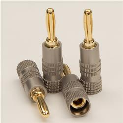 Fiches bananes pour haut-parleurs iCAN Premium de haute qualité, 4 pièces