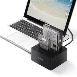 Station d'accueil de disque dur externe double baie SATA vers USB 3.0 ORICO 6629US3-C