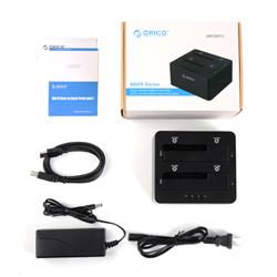 Station d'accueil de disque dur externe double baie SATA vers USB 3.0 ORICO 6629US3-C