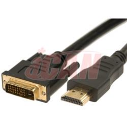 iCAN HDMI-DVI M/M 28AWG 1080P Plaqué Or - 25 pieds
