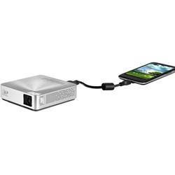 ASUS S1 Ultra-Portable LED DLP Projector | 200 Lumens | 854 x 480 WVGA | 1,000:1 Contrast Ratio | HDMI| MHL| Speaker