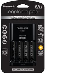 PANASONIC (Eneloop PRO) - Chargeur intelligent + 4 piles AA 2 550 mAh