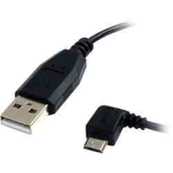 Câble micro USB STARTECH - A vers micro BM/M à angle gauche (noir) - 1 pi.