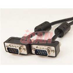 Câble vidéo externe iCAN PC, Super VGA Coaxial HD15 M/M, 25 pieds