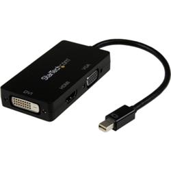 Adaptateur STARTECH Mini DisplayPort vers VGA/DVI/HDMI, convertisseur 3 en 1