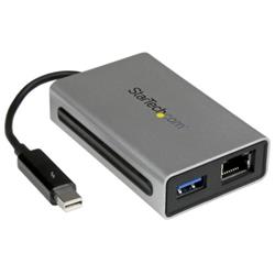 StarTech (TB2USB3GE) - Adaptateur Thunderbolt vers Gigabit Ethernet plus USB 3.0 - Adaptateur Thunderbolt
