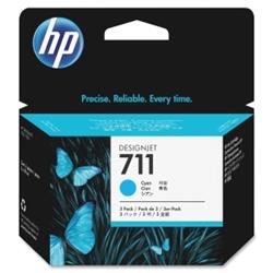 HP 711 3-pack 29-ml Cyan Ink Cartridges - Inkjet - 3 / Pack (CZ134A)