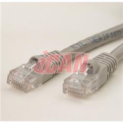 Câble de raccordement iCAN CAT6 RJ45, sans accroc - 50 pi (gris)