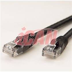 Câble de raccordement iCAN CAT6 RJ45, sans accroc, 3 pi, noir