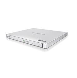LG Storage GP65NW60 External Slim DVDRW, 8X DVD, 24X CD, Retail, White