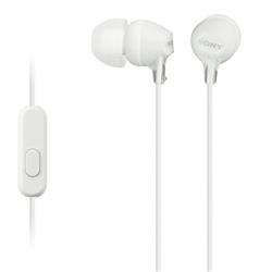 SONY MDR-EX15AP Écouteurs intra-auriculaires EX avec micro et télécommande, blanc