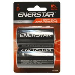 ENERSTAR "D" Ultra Power battery, (D-2UP) - 2 Pack