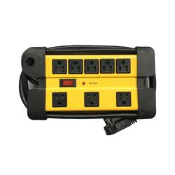 iCAN 8 Outlets Metal Surge Protector with 6ft Cord