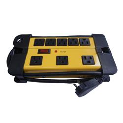 iCAN 8 Outlets Metal Surge Protector with 6ft Cord