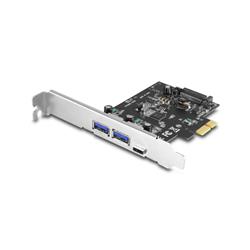 VANTEC (UGT-PC331AC) 3-Port USB 3.0 Type A/C PCIe Host Card