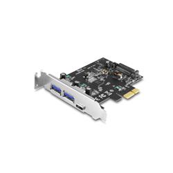 VANTEC (UGT-PC331AC) 3-Port USB 3.0 Type A/C PCIe Host Card